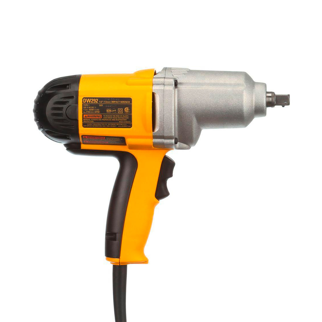 Гайковерт електрически DeWALT ударен 710 W, 440 Nm, квадрат, 1/2