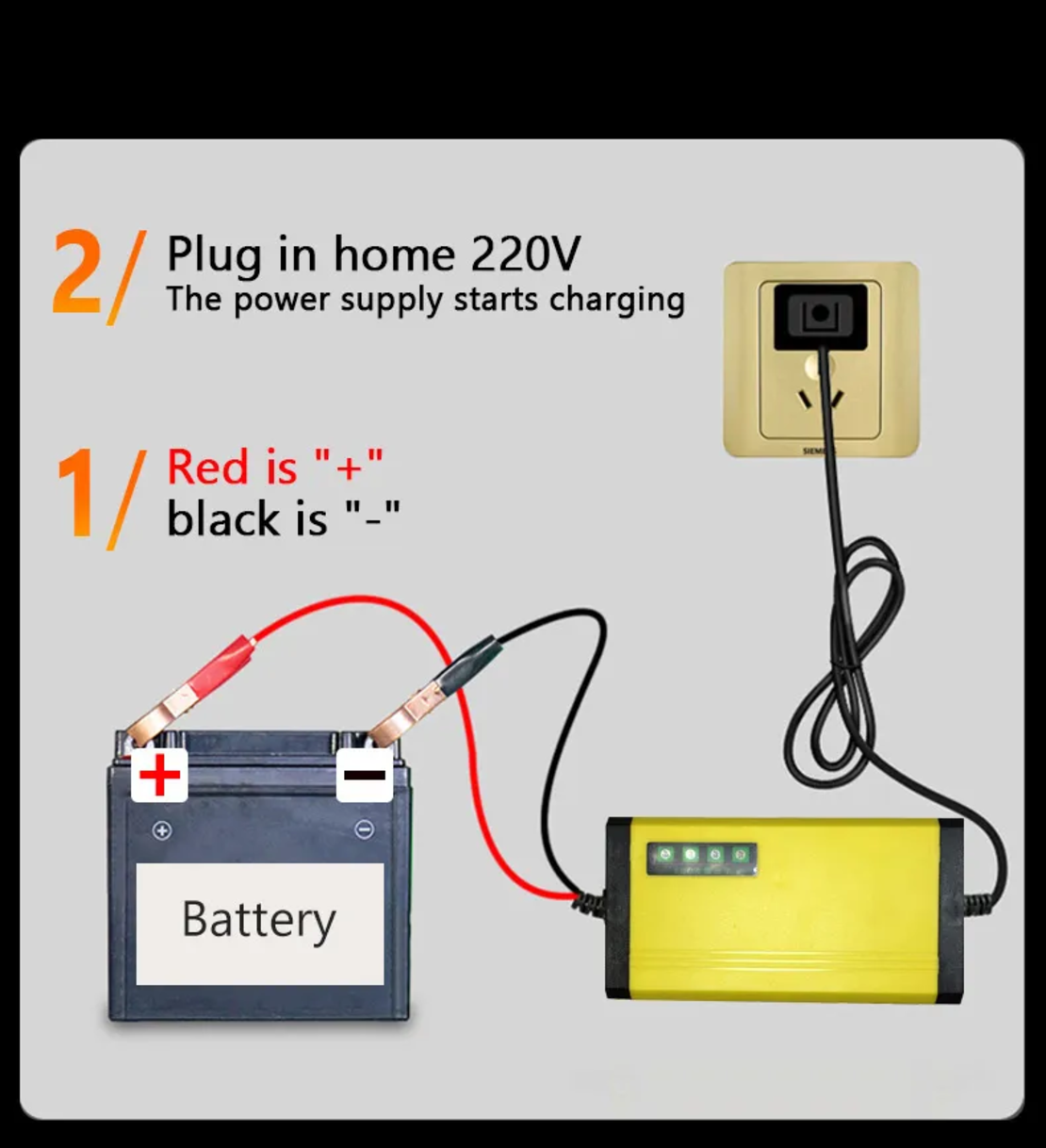 Смарт Импулсно Зарядно за Акумулатори 12v 2A