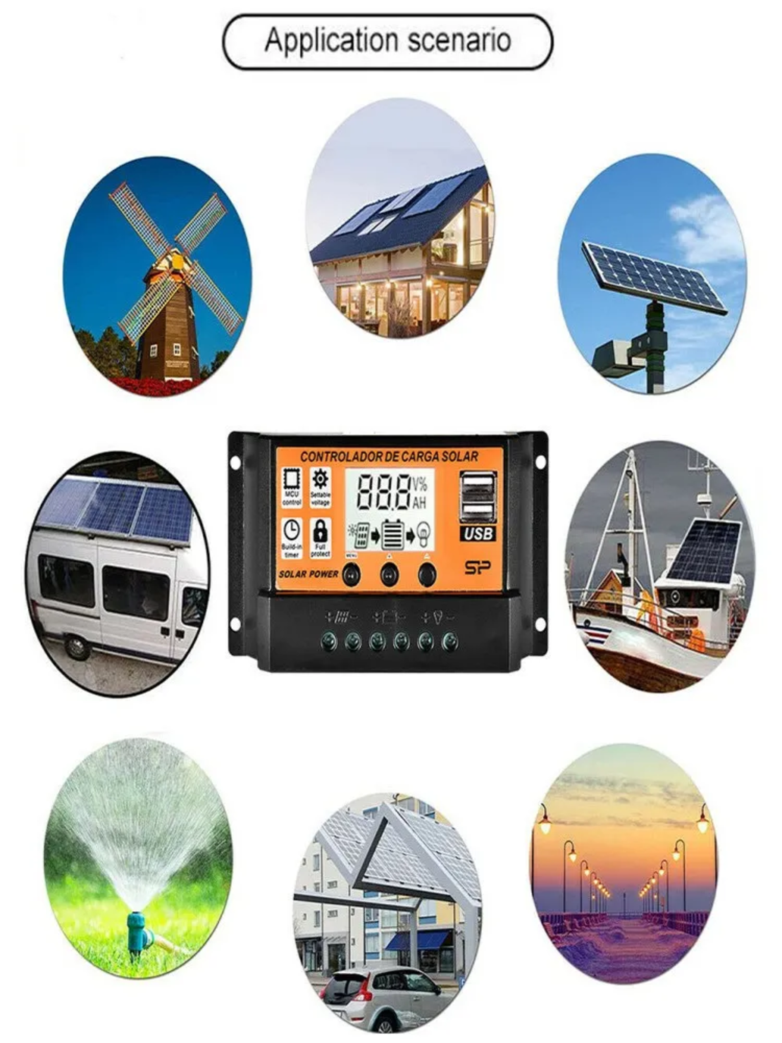 30А PWM Соларен Контролер - Lead Acid , Lifepo4 , LiIon , AGM ....
