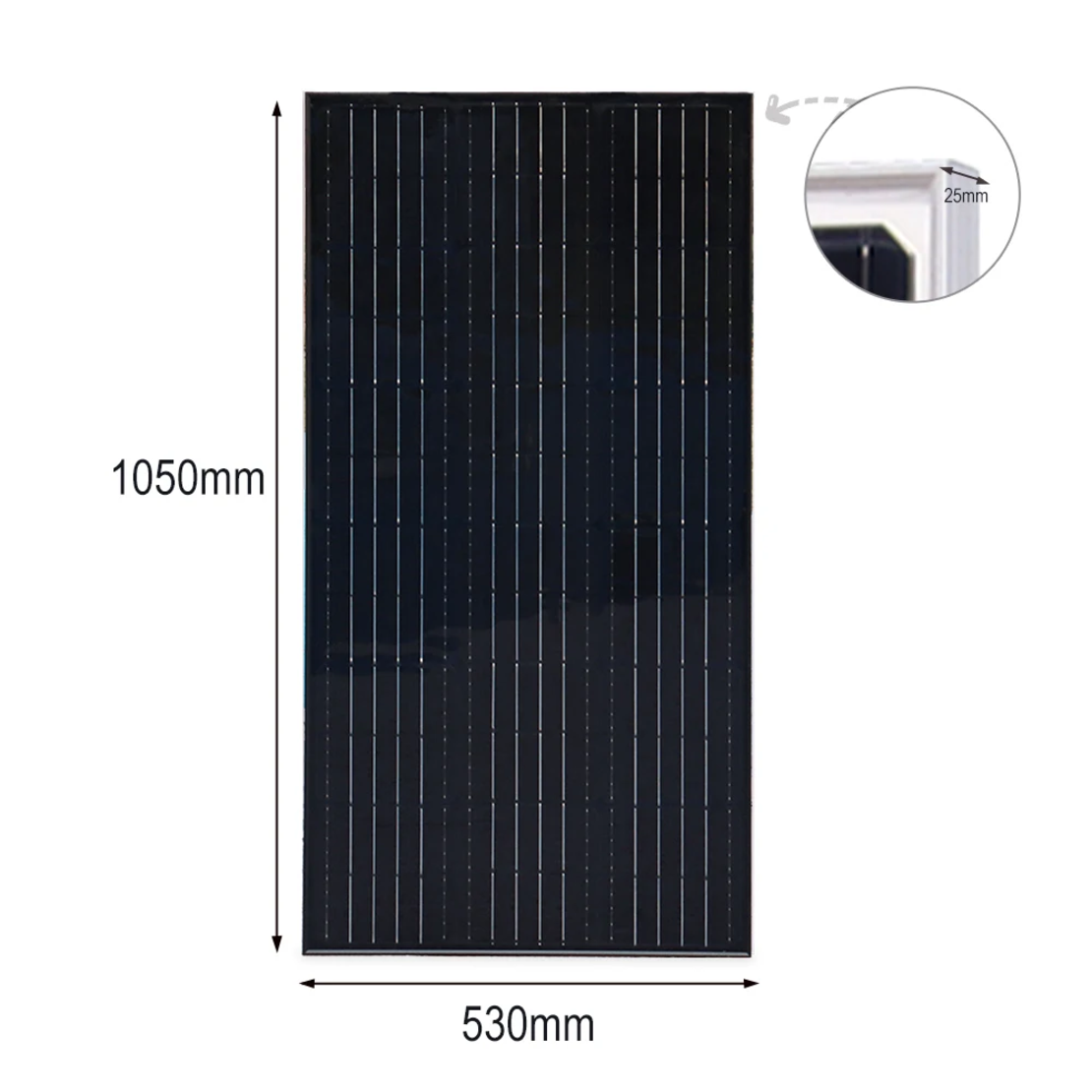 Комплект 150w соларен панел + 30А контролер + кабели 8м.