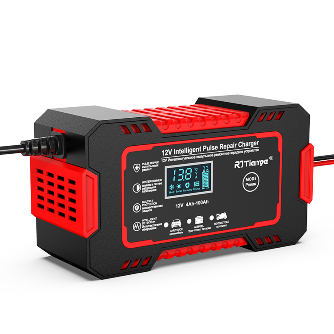 Смарт Импулсно Зарядно за Акумулатори 12v 6A
