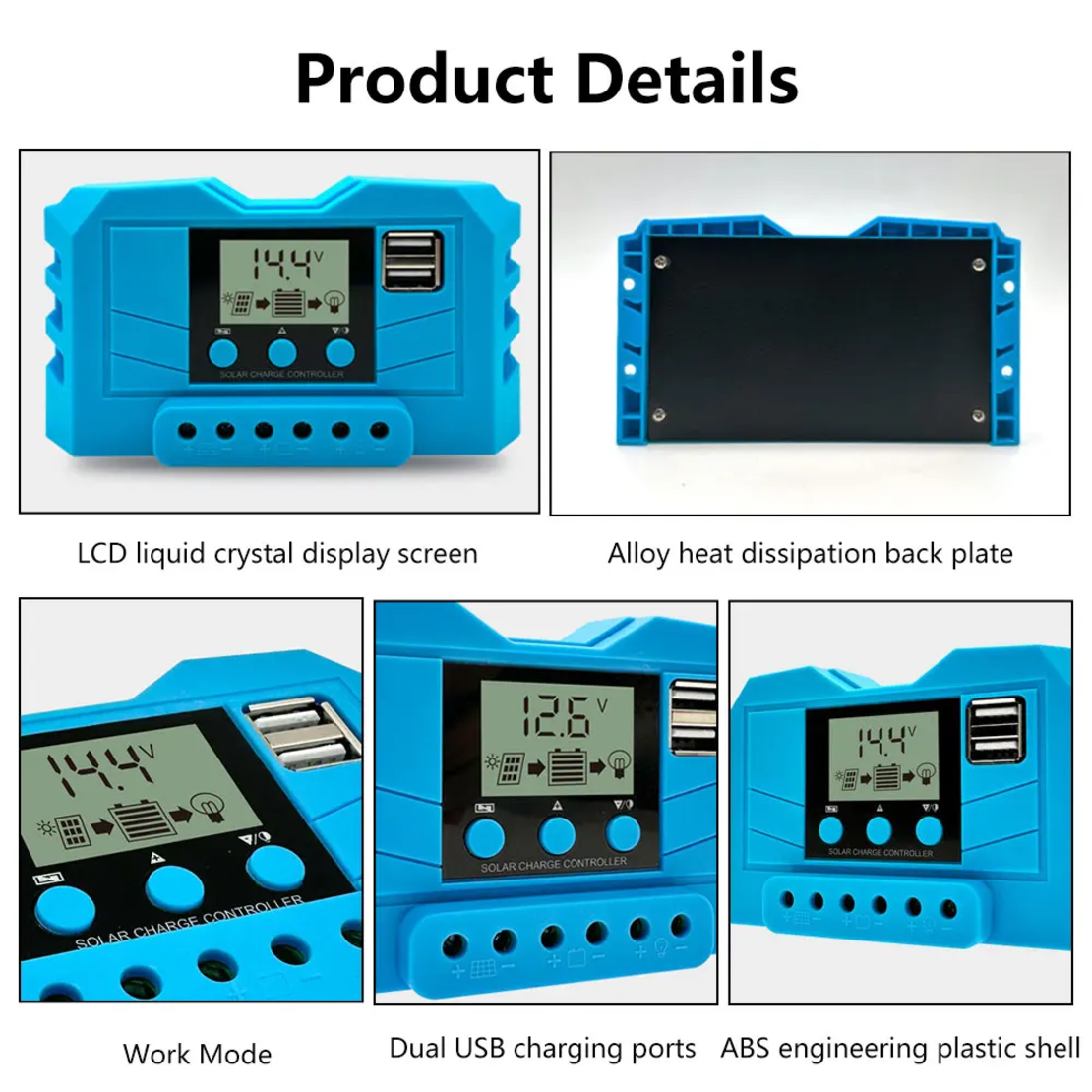 30А PWM Соларен Контролер - Lead Acid , Lifepo4 , LiIon , AGM ....
