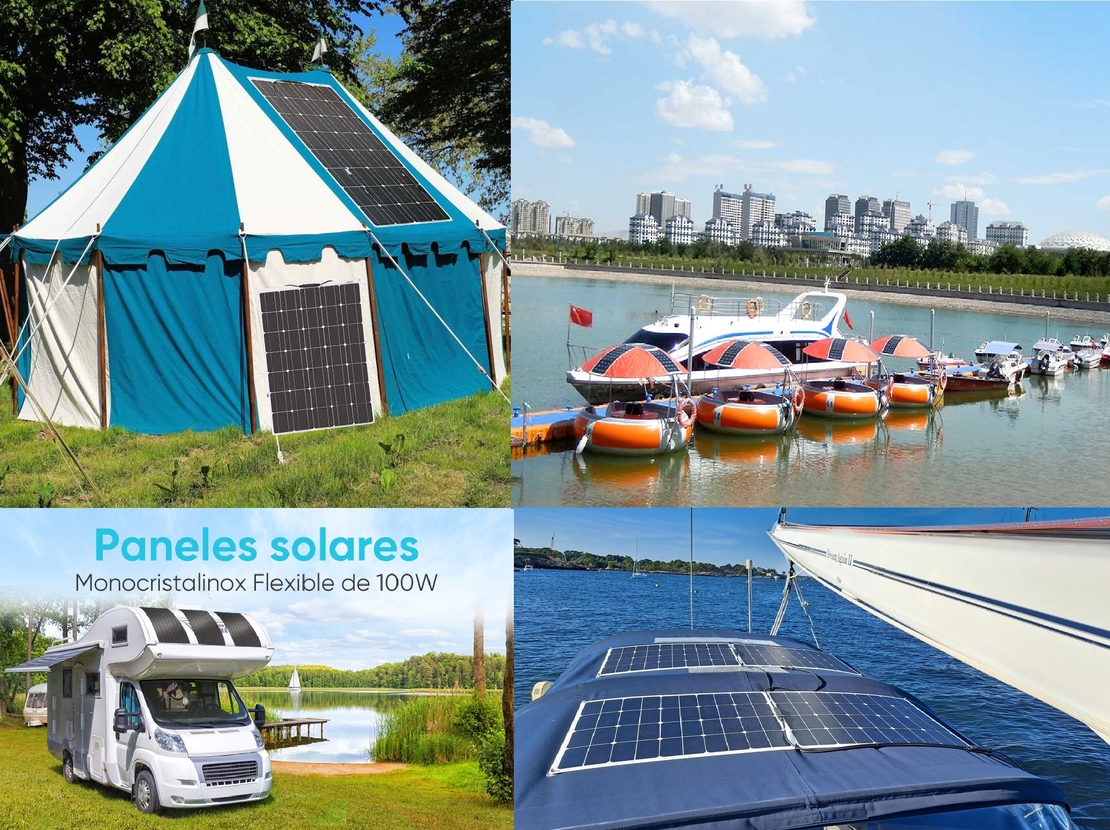 Комплект  100w гъвкав соларен панел + 30А контролер + кабели