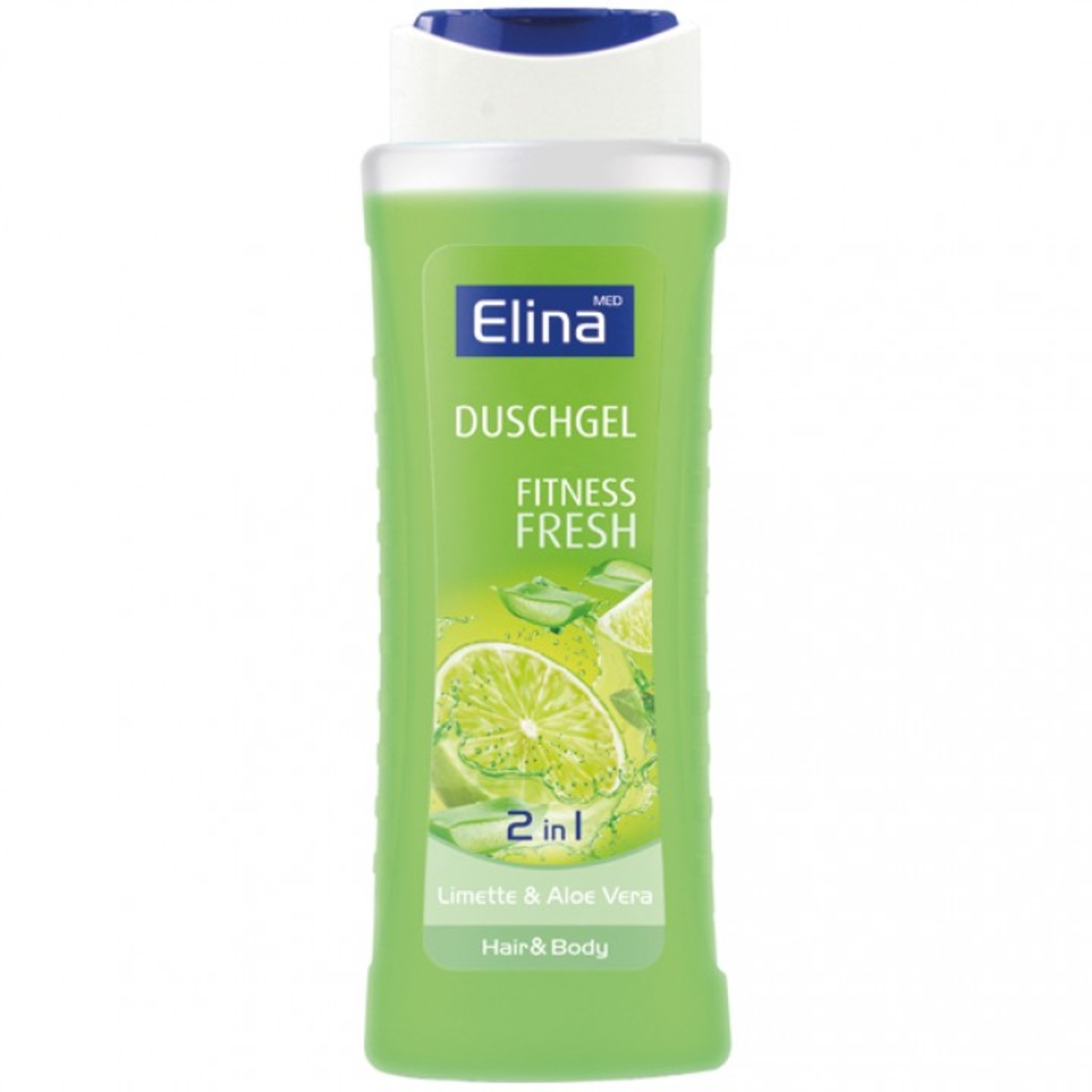 Душ гел с аромат на лайм и алое вера Elina med Shower gel Fitness Fresh 300 мл