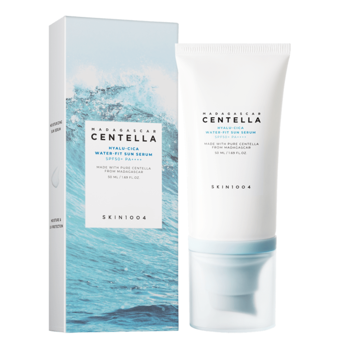 Слънцезащитен крем Skin1004 MADAGASCAR CENTELLA HYALU-CICA WATER-FIT SUN SERUM SPF50+, 50мл
