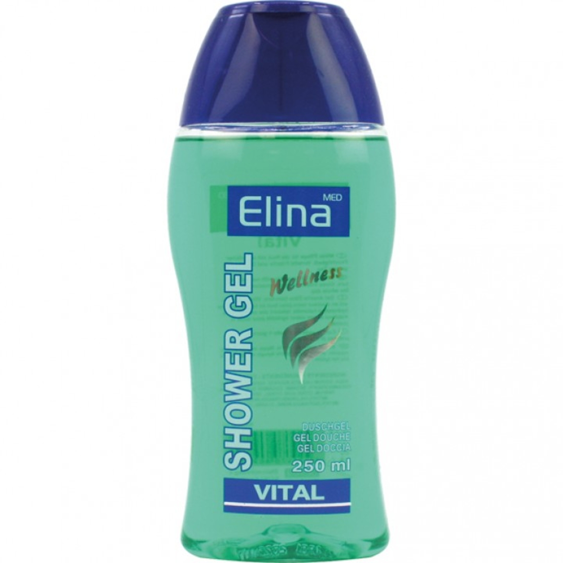Душ гел с аромат на зелена ябълка Elina med Wellness Shower gel Vital 250 мл