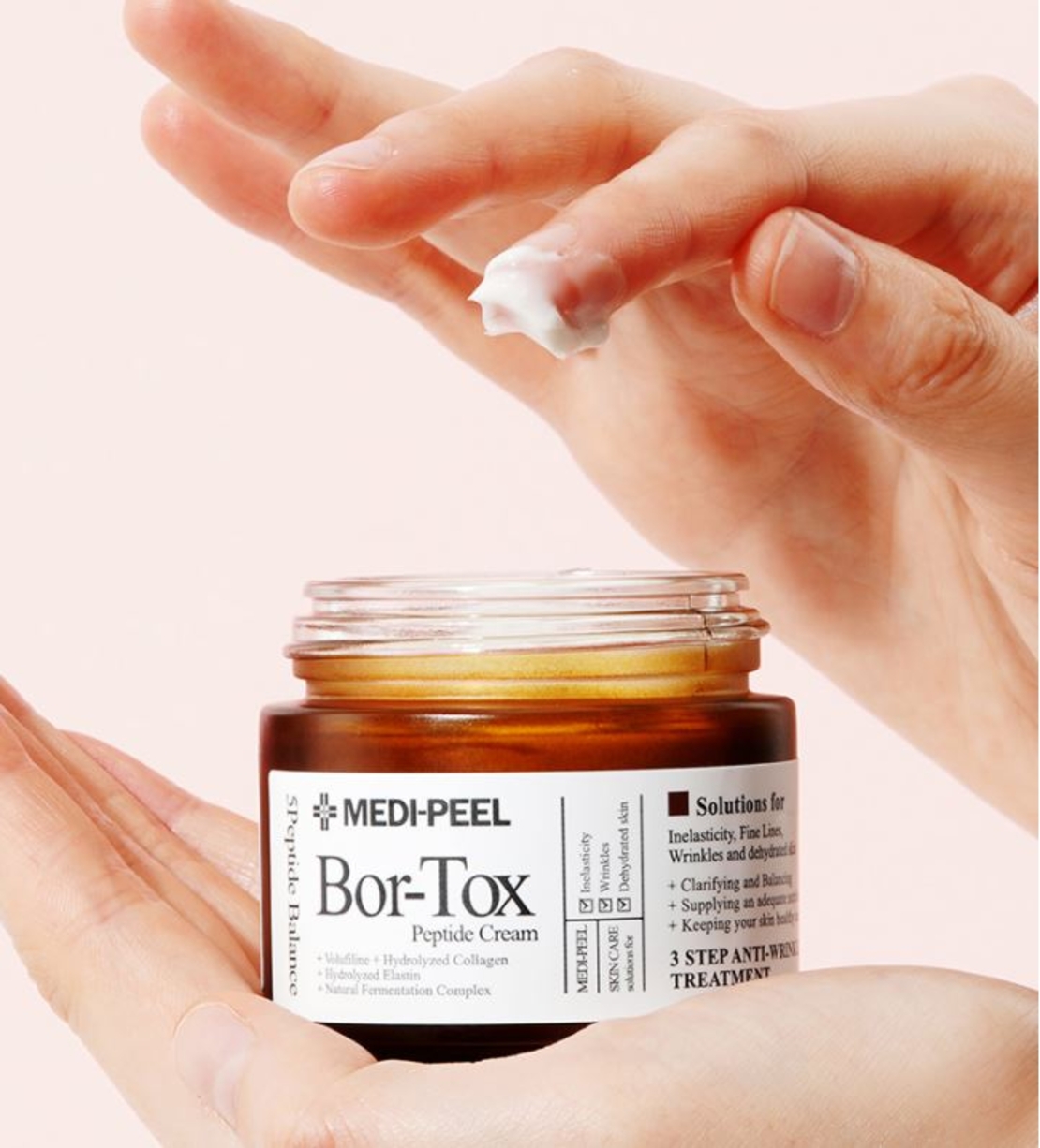 Крем за лице с 5 вида пептиди, ферментирали съставки и Volufiline MEDI-PEEL BOR-TOX PEPTIDE CREAM 50гр