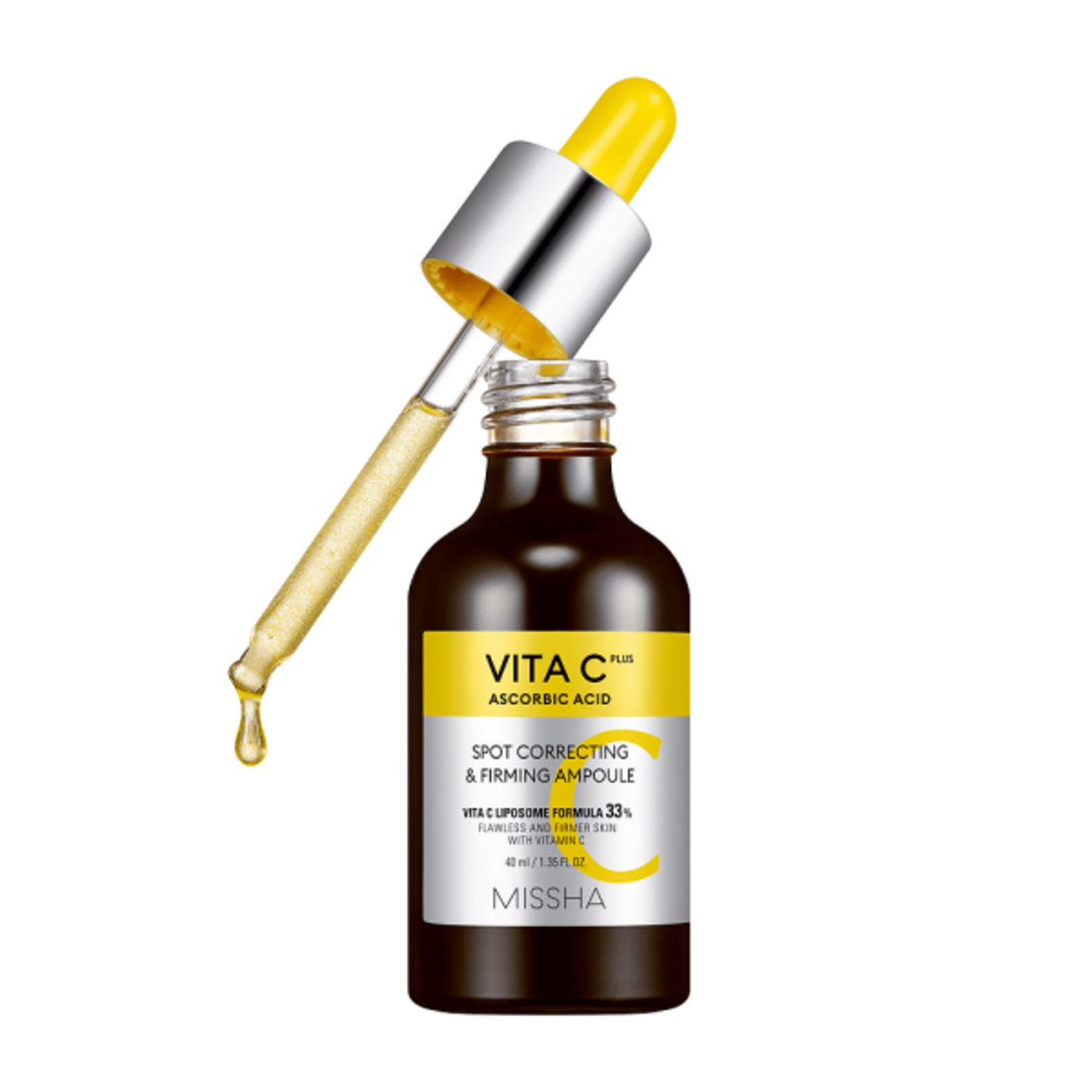 Изсветляващ и стягащ серум Missha Vita C Spot Correcting & Firming Ampoule 30 мл
