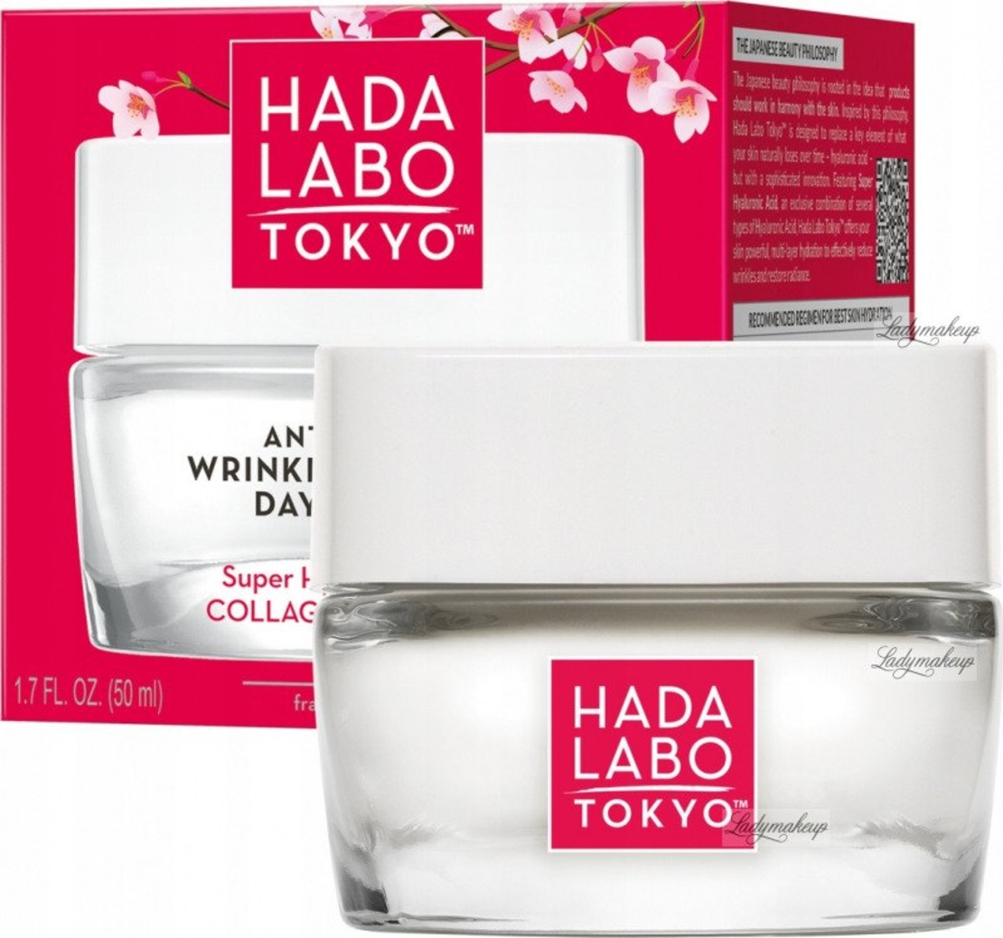 Анти-ейдж дневен крем с колаген и ретинол, Hada Labo Anti-Aging Wrinkle Reducer Cream, 50 мл