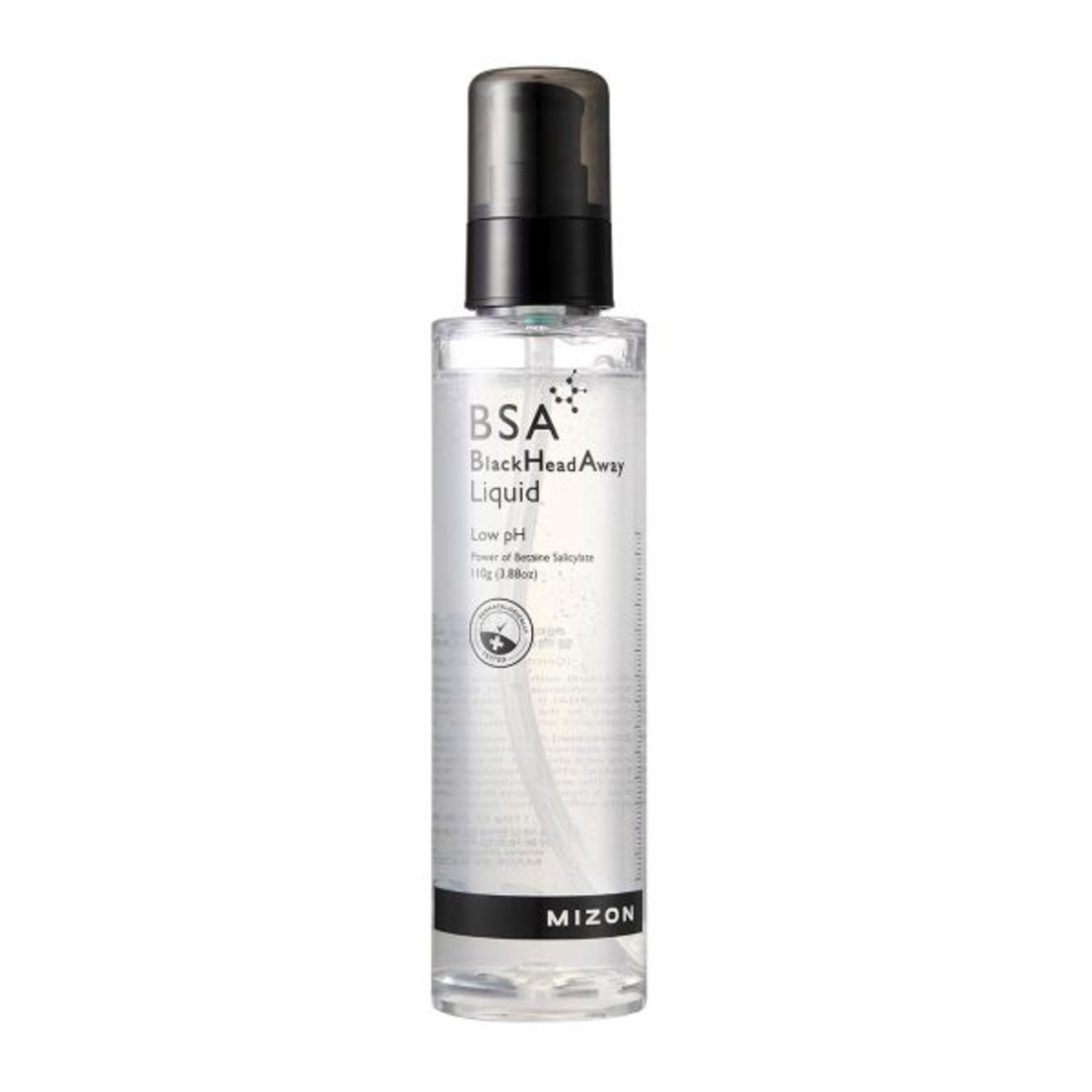 Mizon BSA Black Head Away Liquid, Тонер против черни точки, 110 мл