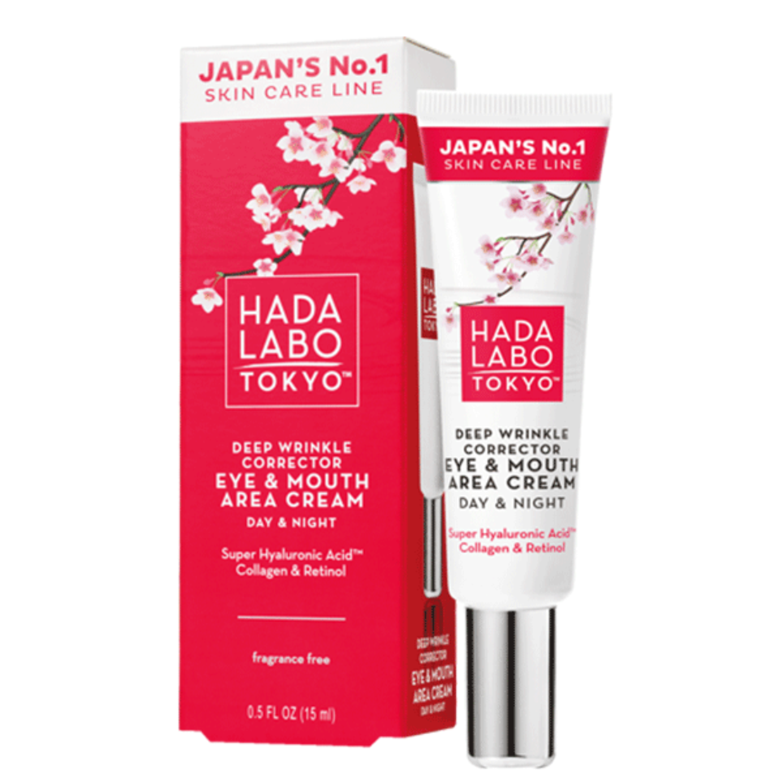 Анти-ейдж коректор крем за околоочния контур, Hada Labo Deep Wrinkle Corrector Eye&Mouth Cream, 15 мл