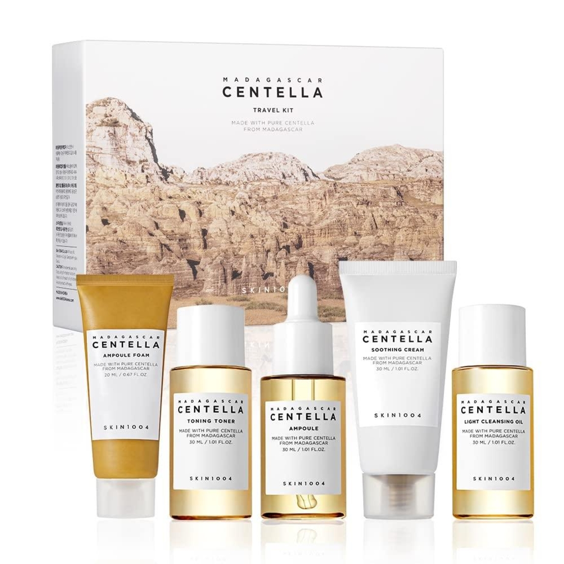 Травъл комплект за лице с азиатска центела Skin1004 Madagascar Centella Travel Kit