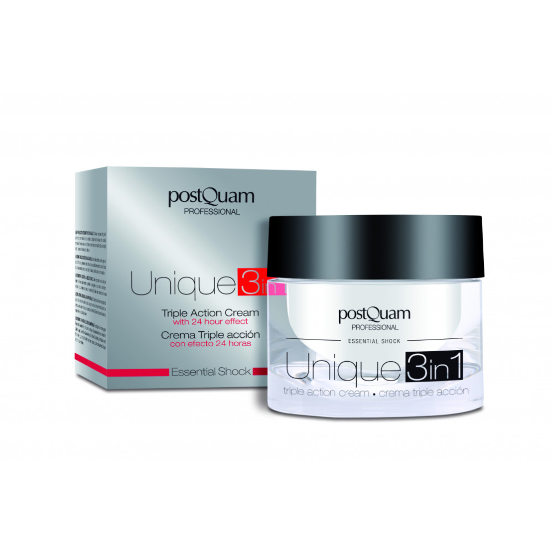 Крем с тройно действие с ефект 24 часас пчелно млечице  PostQuam Essential Shock Unique cream 3in1 50 мл