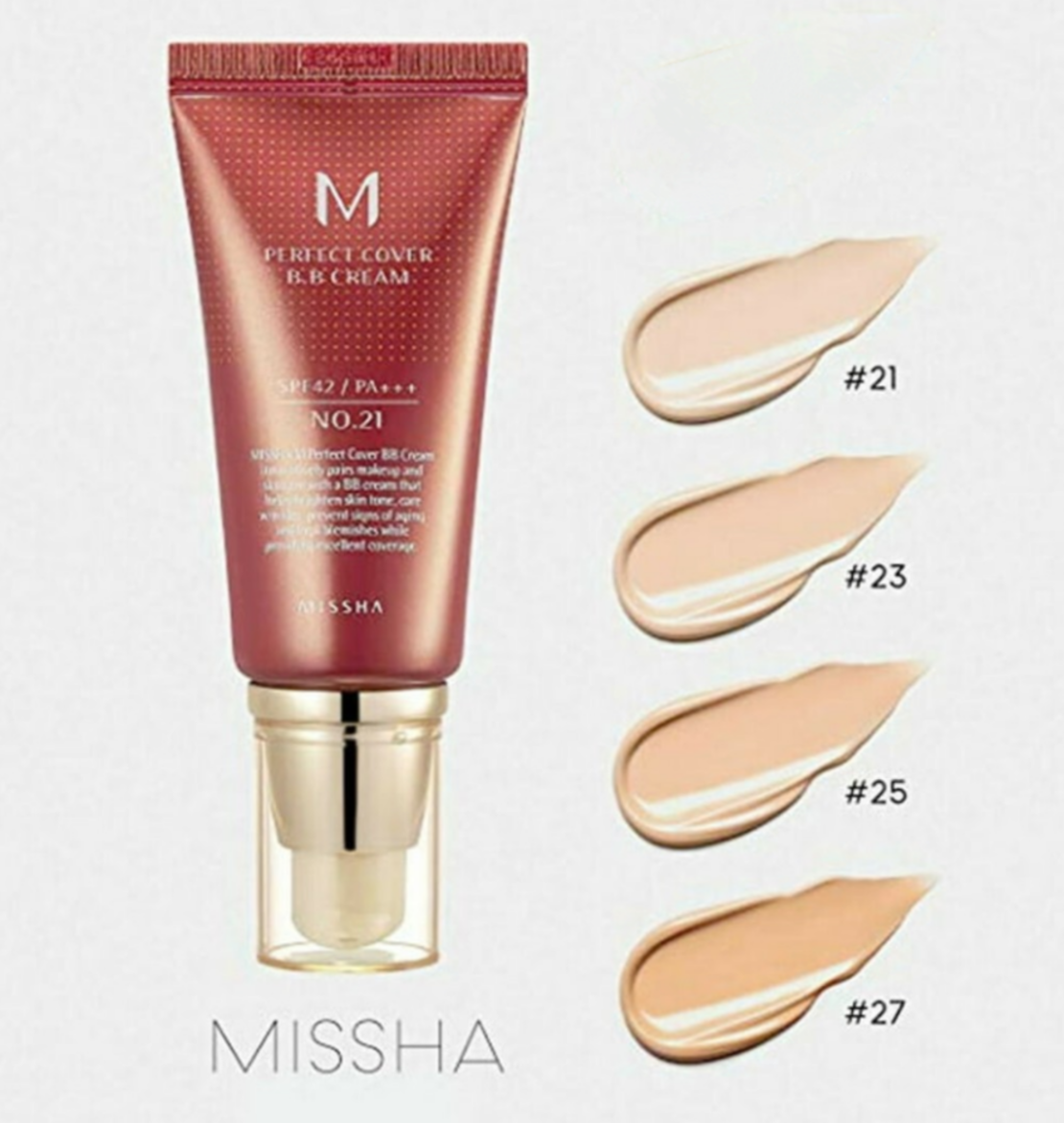 BB Крем с перфектно покритие Missha M Perfect Cover BB Cream SPF42/PA+++ №23 Natural beige, 20 мл