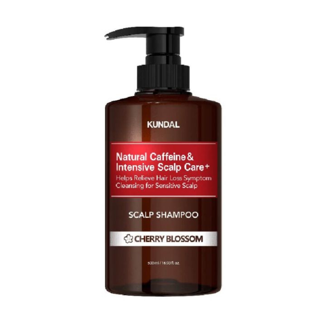 Шампоан Против Косопад с Кофеин KUNDAL Caffeine Scalp Shampoo - Cherry Blossom 500 мл