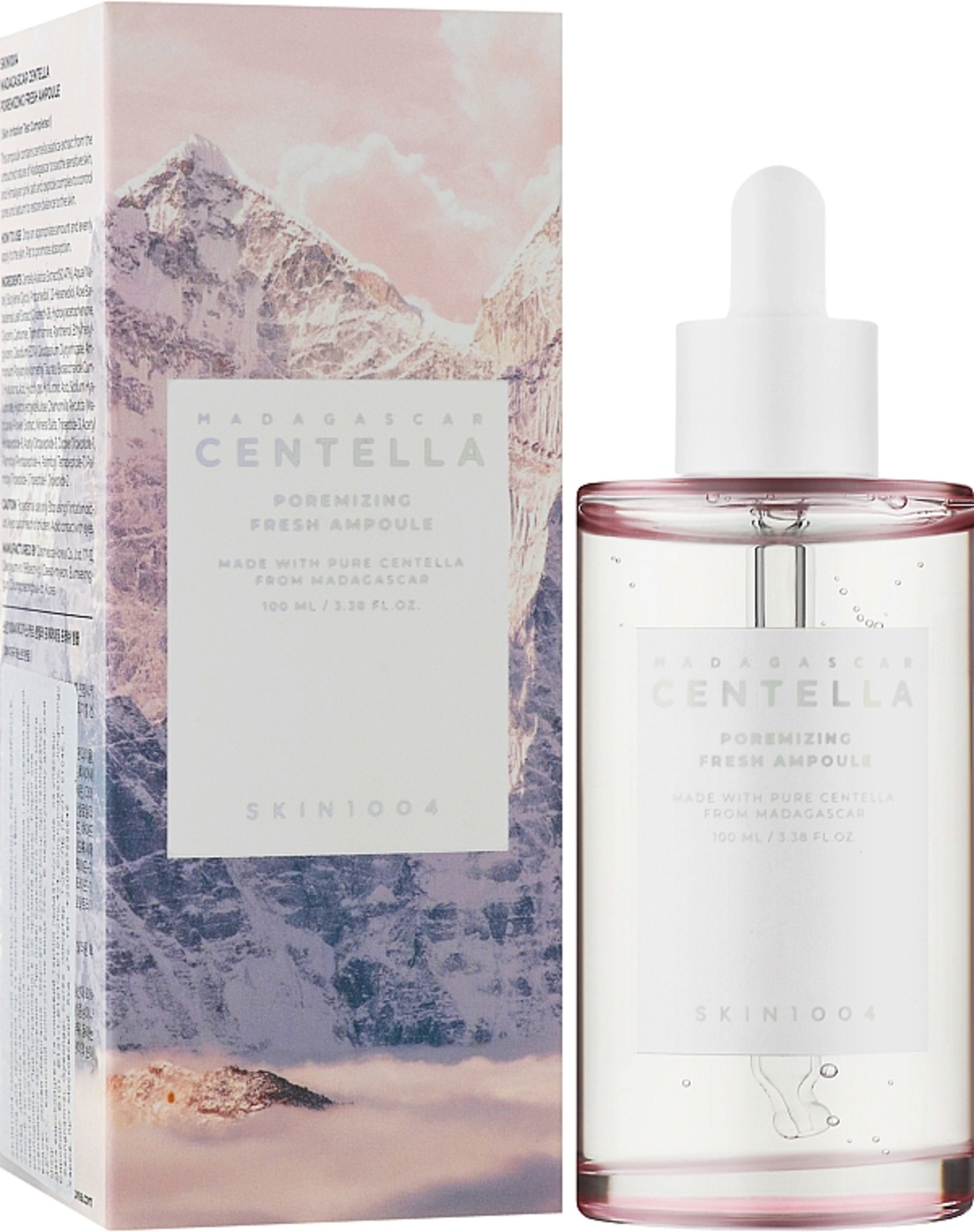 Ампула за лице Хималайската сол, 9 вида пептиди, азиатска центела Skin1004 Madagascar Centella Poremizing Fresh Ampoule 100 мл