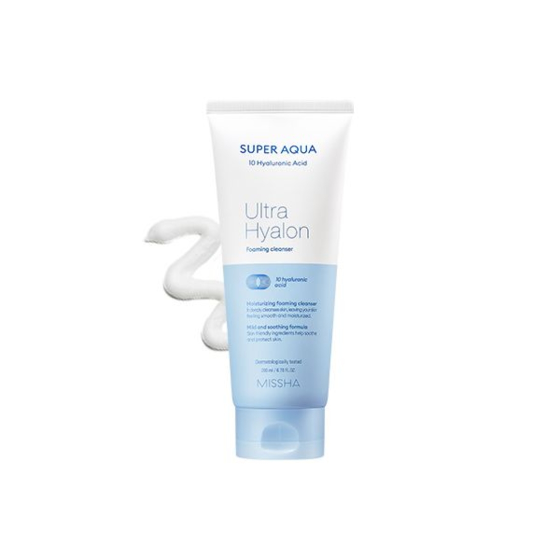 Почистваща пяна за лице Missha Super Aqua Ultra Hyaluron Foaming Cleanser 200 мл