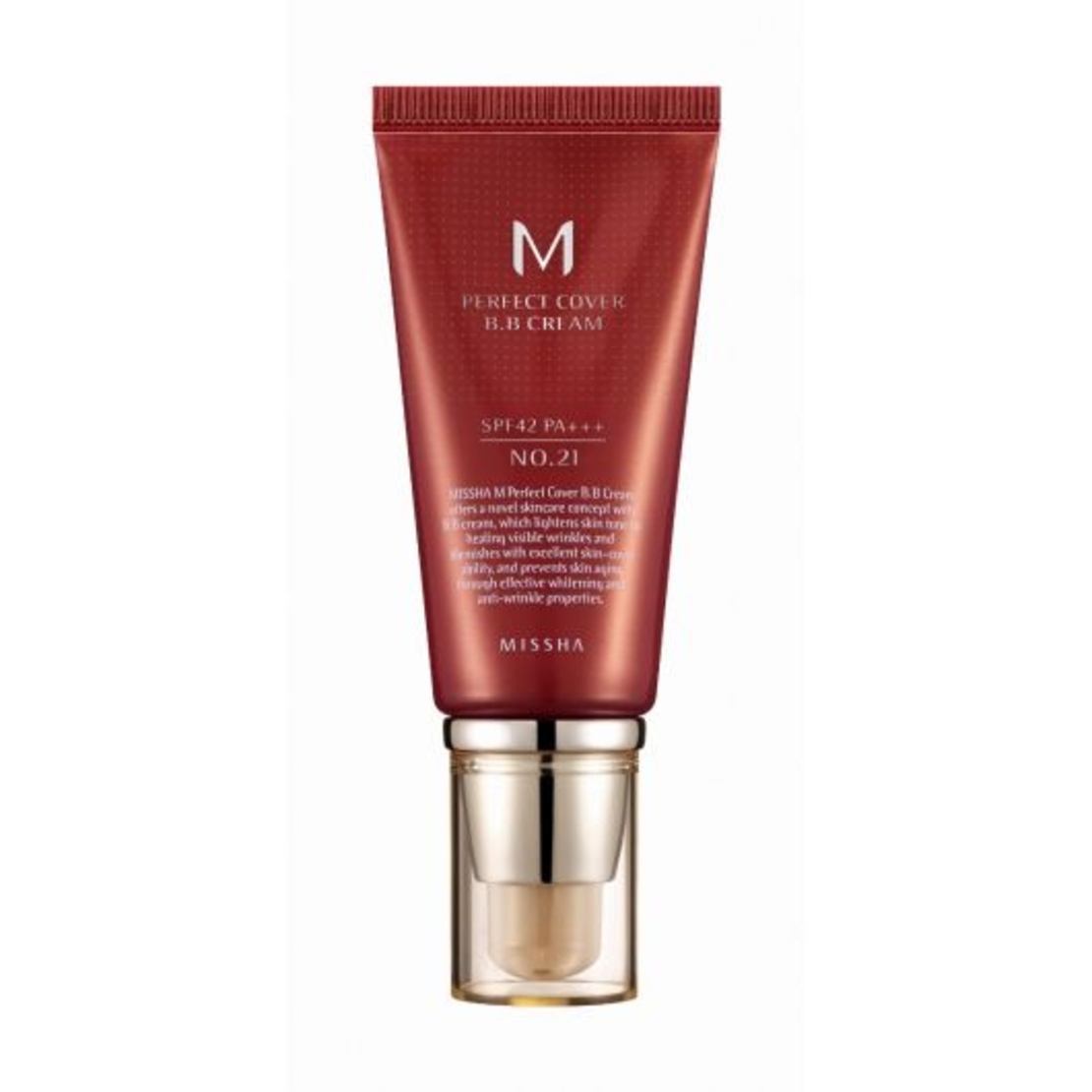BB Крем с перфектно покритие Missha M Perfect Cover BB Cream SPF42/PA+++ №21 Light beige, 50мл