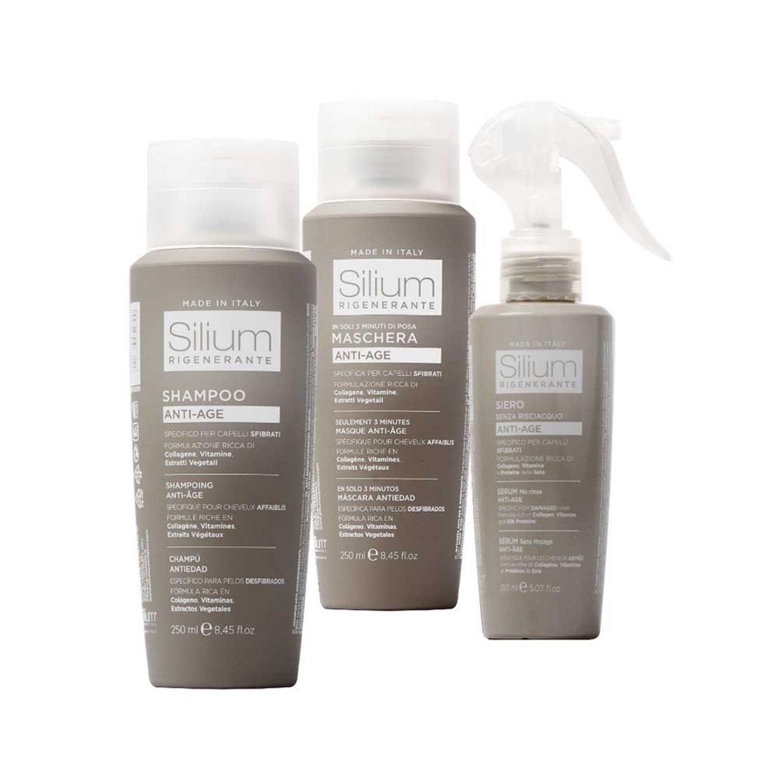 ЛЕЧЕНИЕ ЗА УВРЕДЕНА КОСА SILIUM ANTI-AGE REGENERATING  KIT
