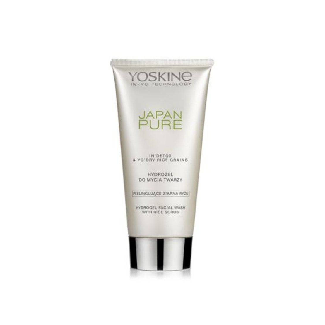 Yoskine Japan Pure, Хидратиращ почистващ гел с ексфолиращи частици, 150 мл