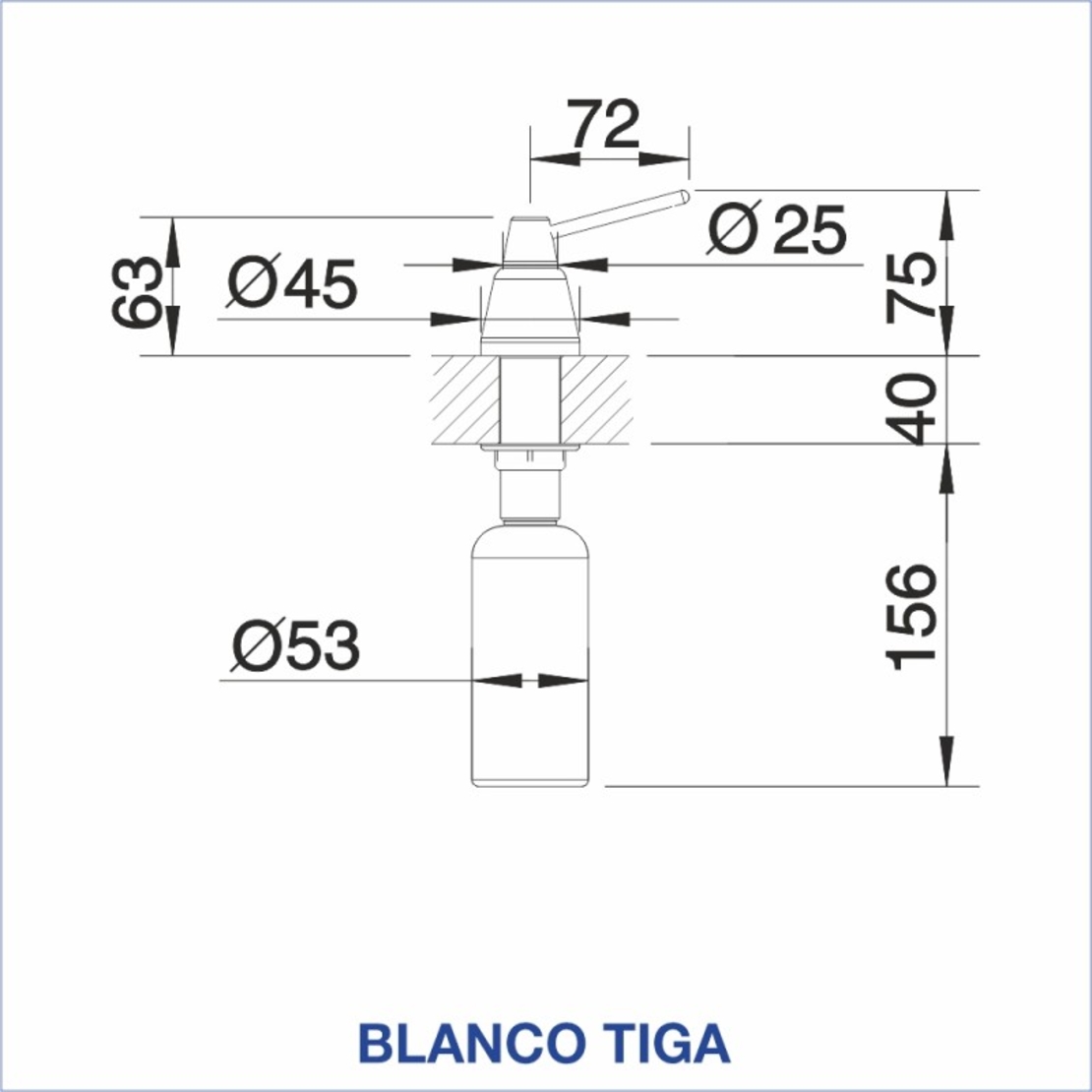 ДОЗАТОР BLANCO TIGA ХРОМ - ДОЗАТОРИ, 510769