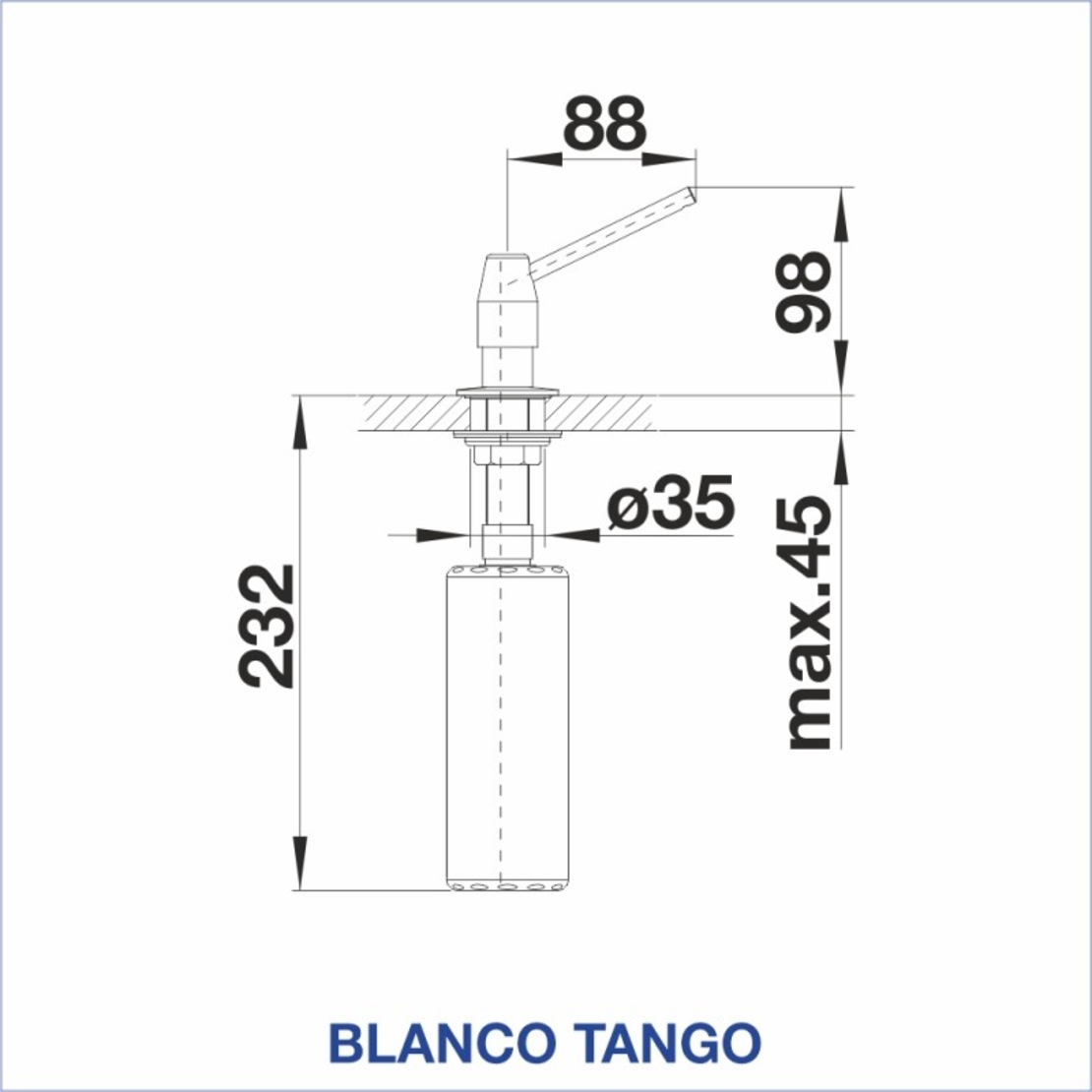 ДОЗАТОР BLANCO TANGO ХРОМ - ДОЗАТОРИ, 511266