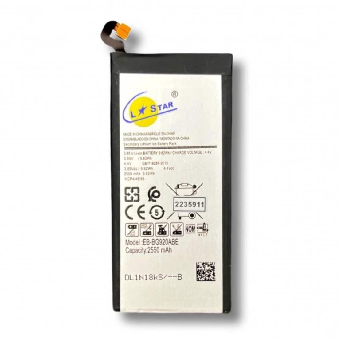 Батерия L✮Star за Samsung S6 2550mAh