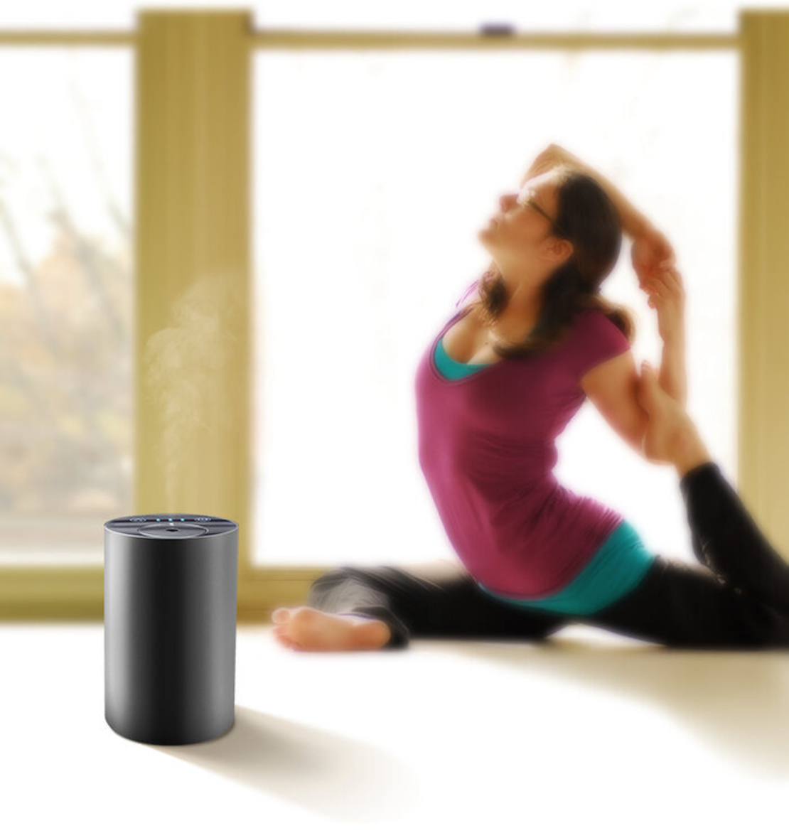 Небулизиращ мобилен дифузер Диамант, черен