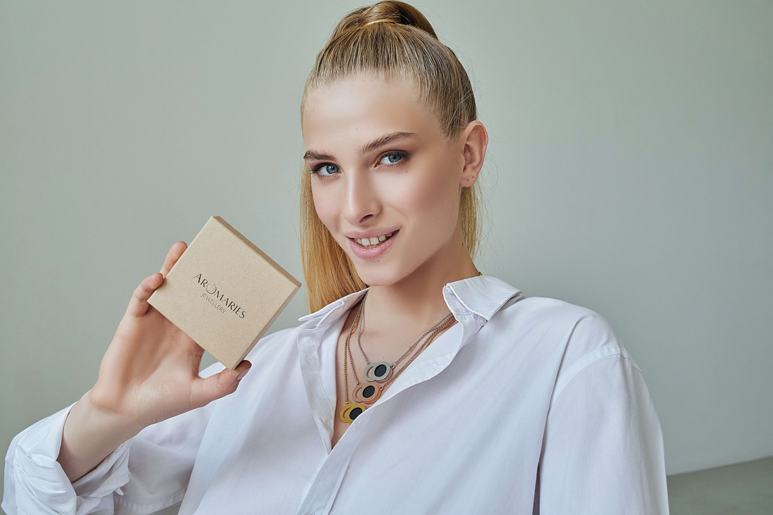 Eclipse - kолие с арома дифузер от 18-каратово злато