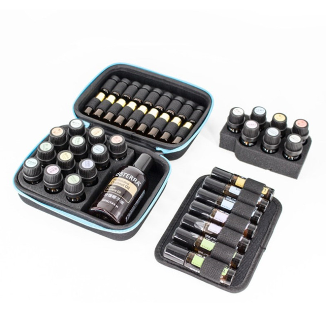 Комбиниран несесер с 19 основни слота и допълнителни вложки