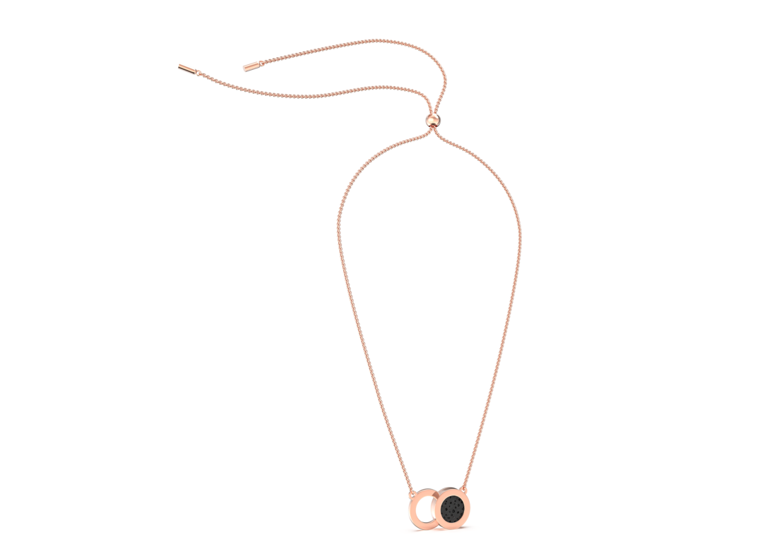 Eclipse - kолие с арома дифузер от 18-каратово РОЗОВО злато