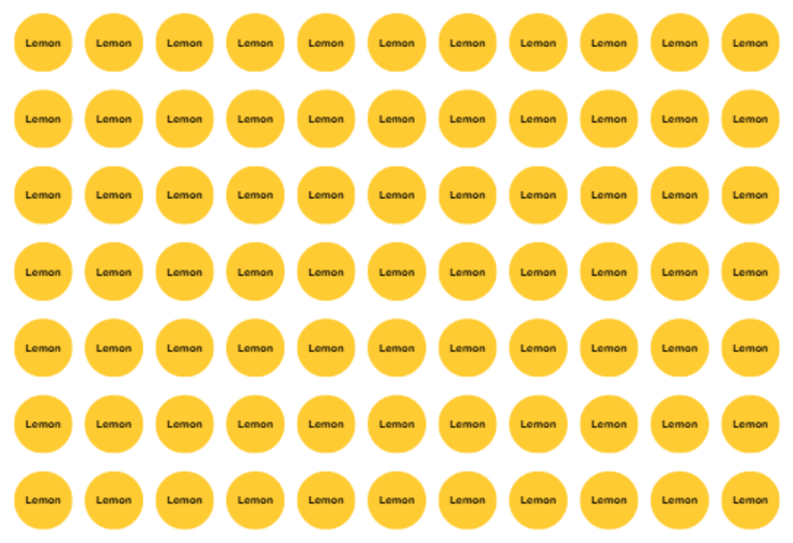 Стикери Лимон 72 бр