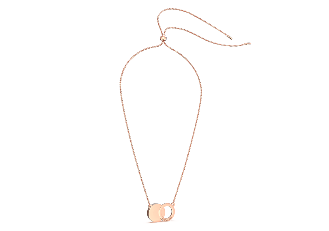 Eclipse - kолие с арома дифузер от 18-каратово РОЗОВО злато