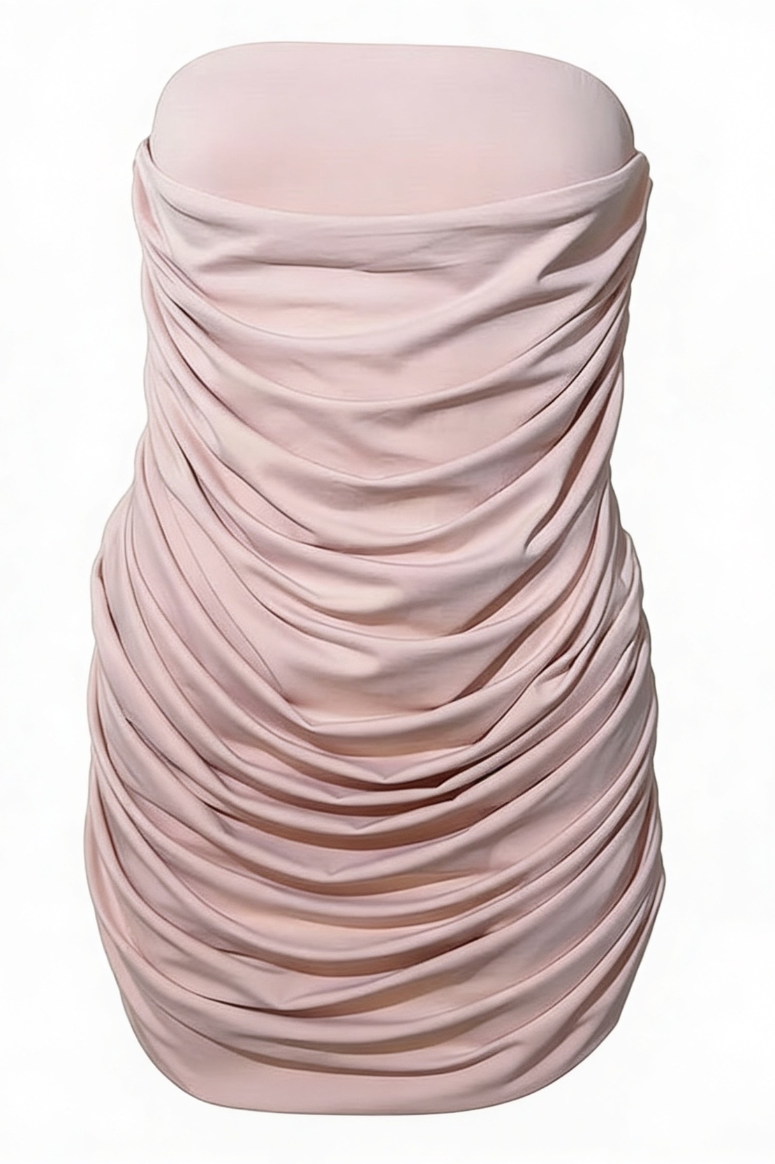 Blossom Strapless Mini Dress In Soft Pink