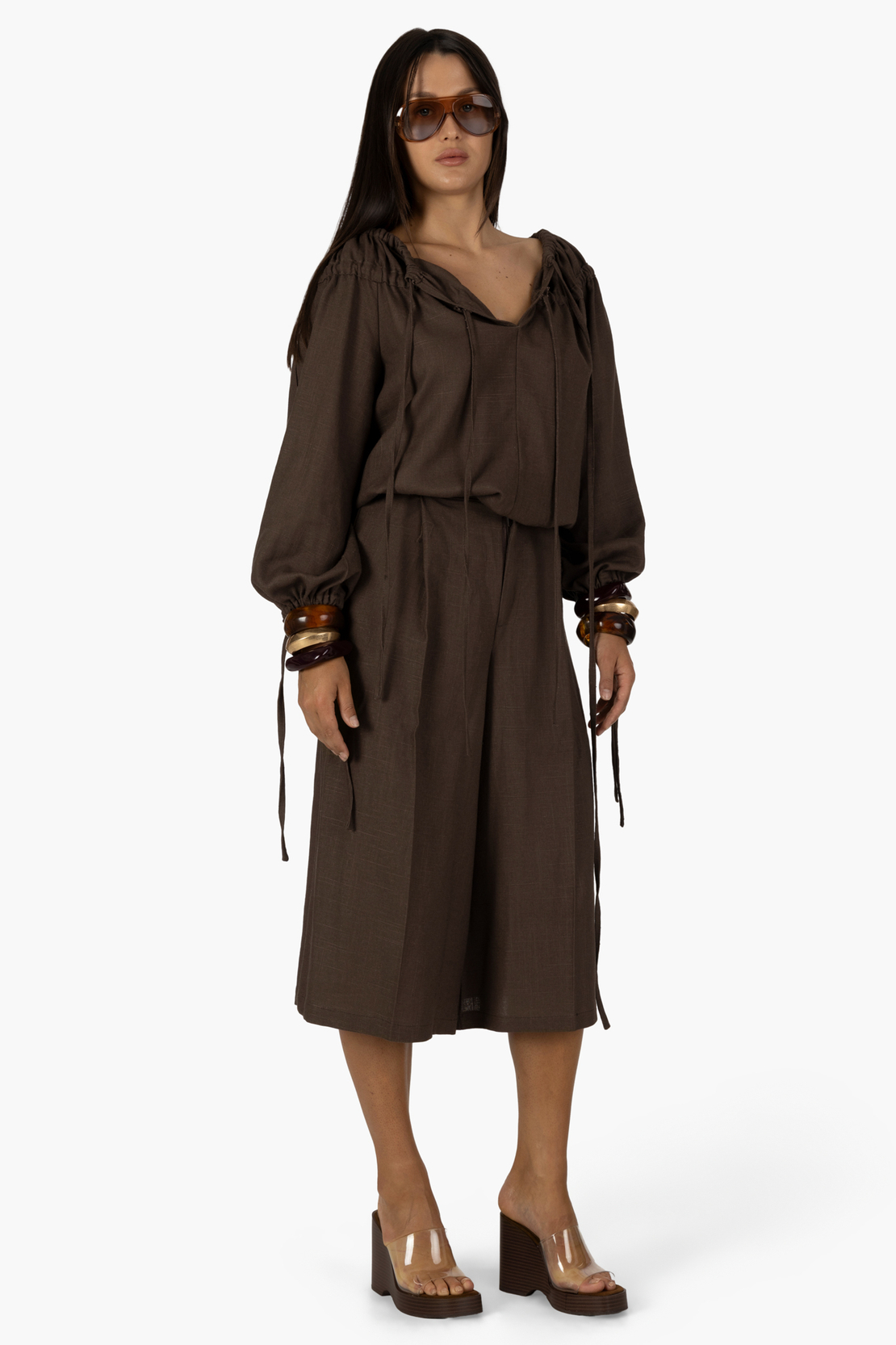 Caìa balloon blouse