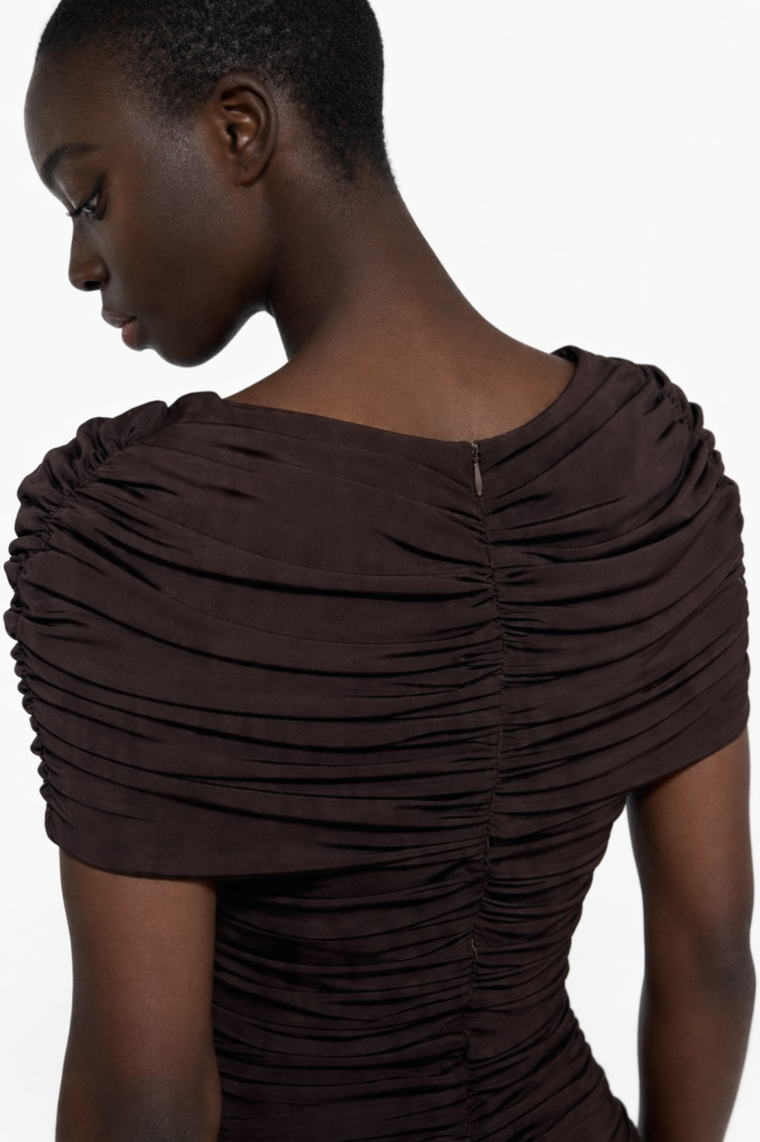 Anok Caped Gathered Top