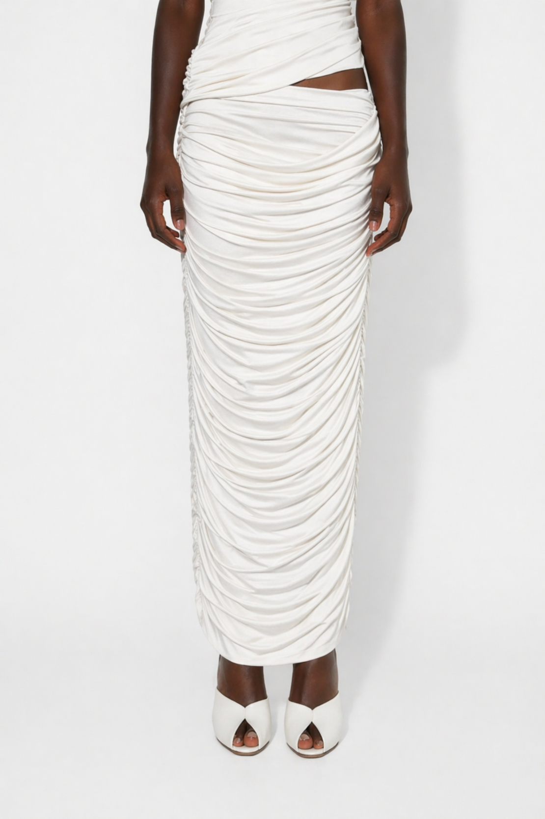 Judde Draped Skirt In Ivory