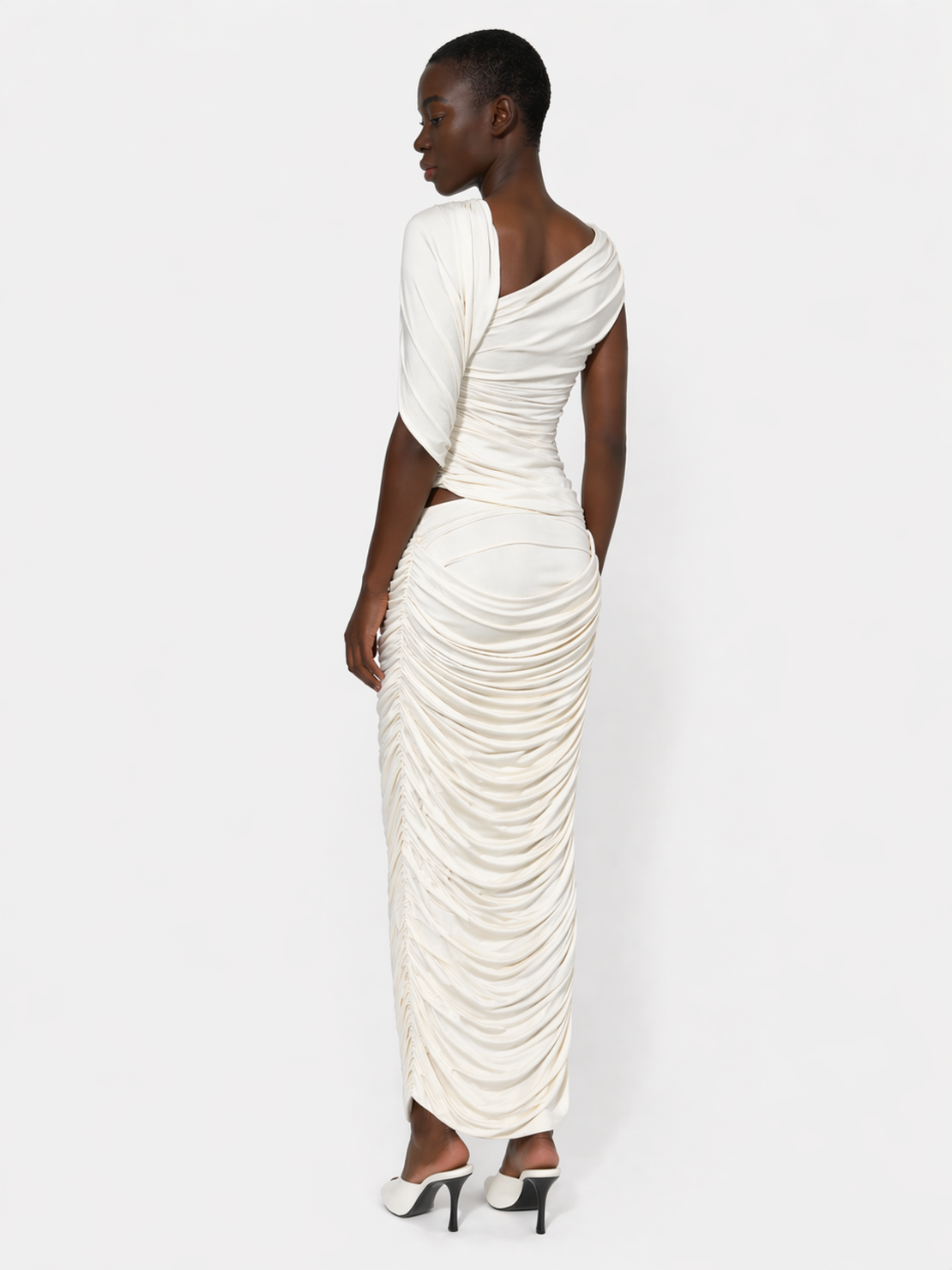Judde Draped Skirt In Ivory