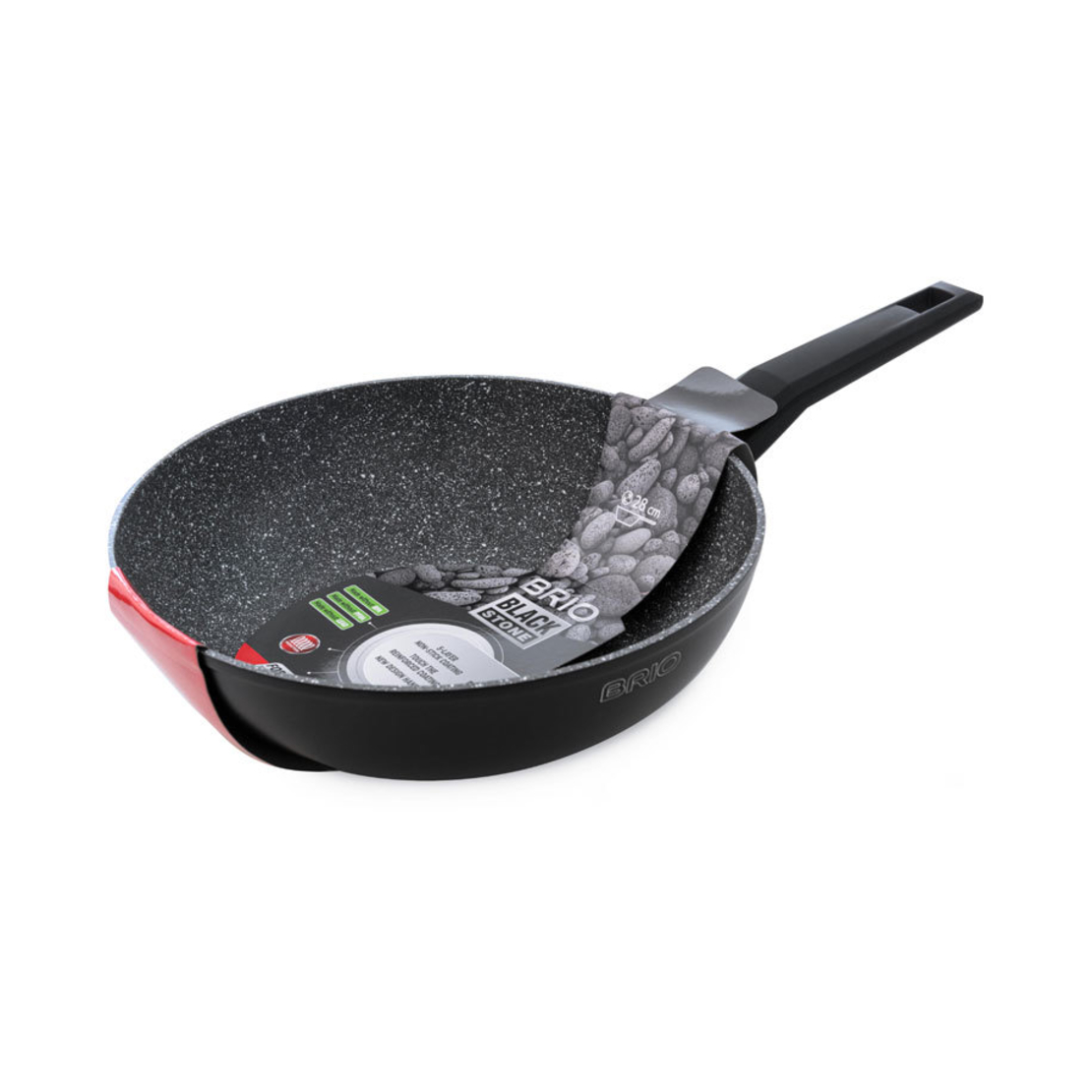 Тиган 28см BRIO Black Stone WOK