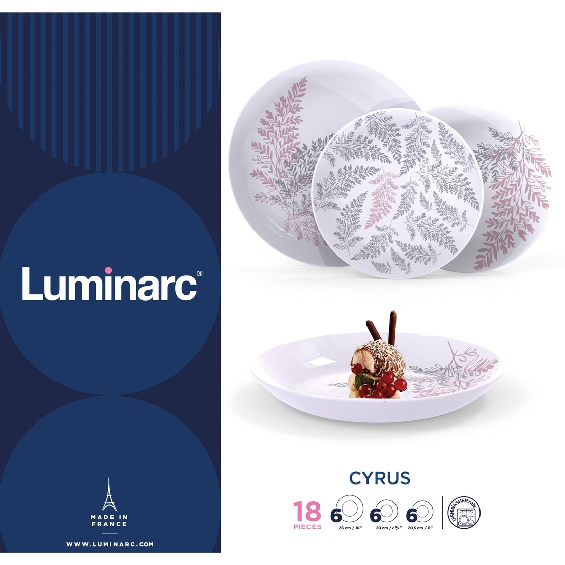 Luminarc-CYRUS-Сервиз 18ч.

