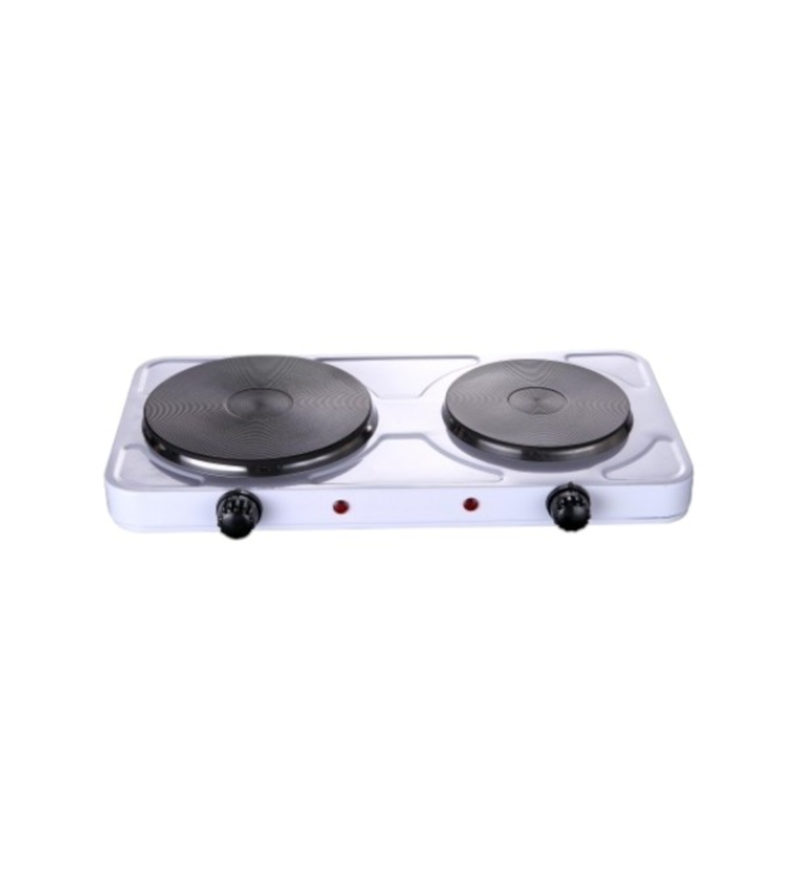 Котлон двоен Rosberg, R51445ID, 2500W, Чугунени плочи, Бял