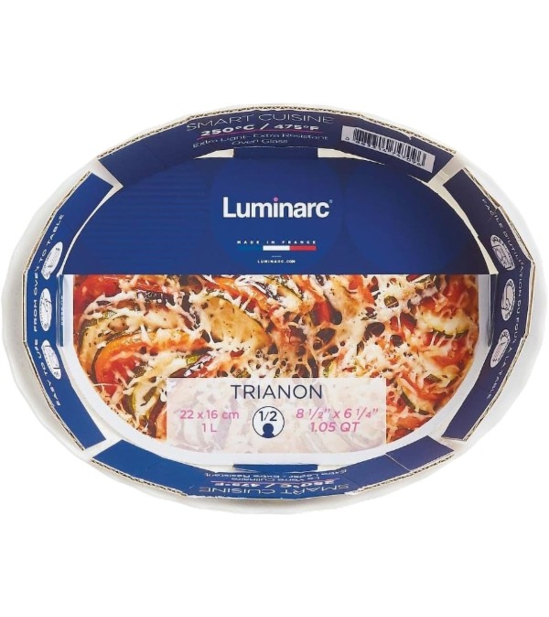 Тава за печене и сервиране Luminarc 22 х 16 см Trianon овал