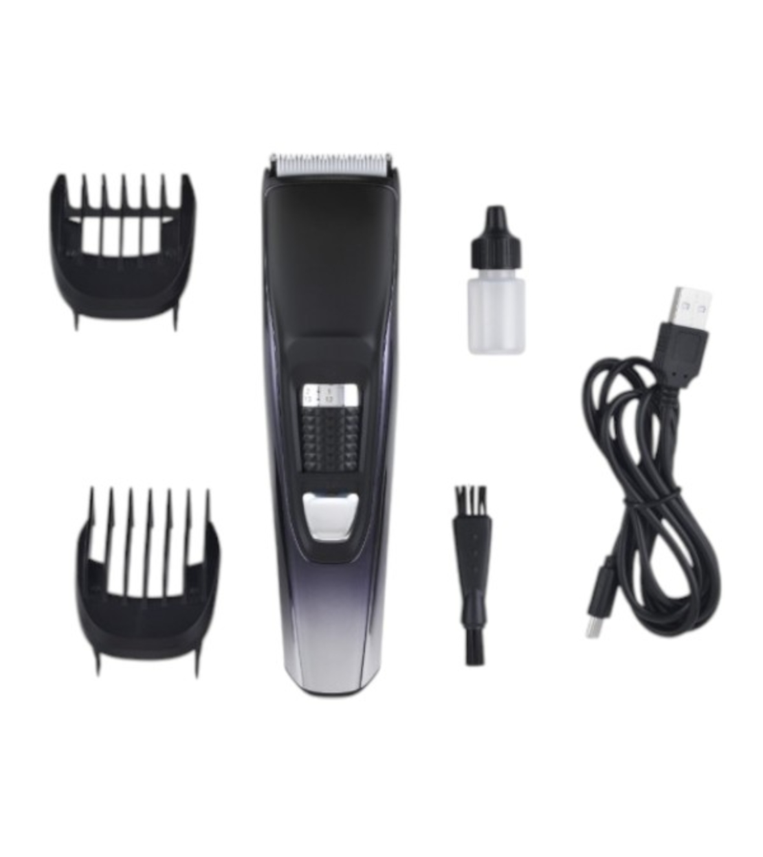 Машинка за подстригване зареждаща се , USB, 3W, Литиева батерия 600MA, Черна