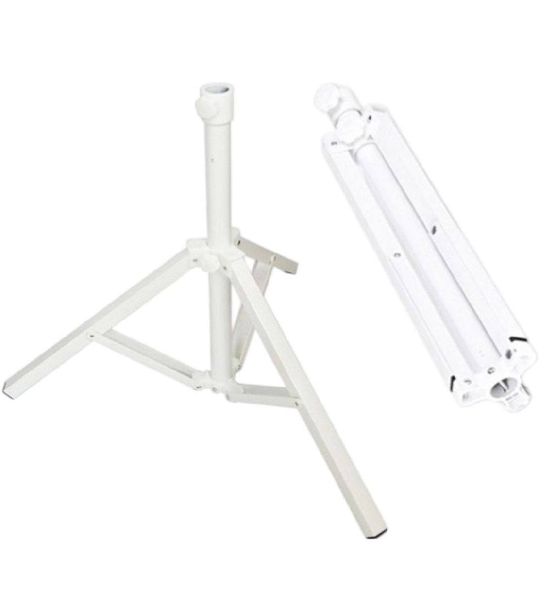 Стойка за чадър метал за Ф 3.5 см бяла