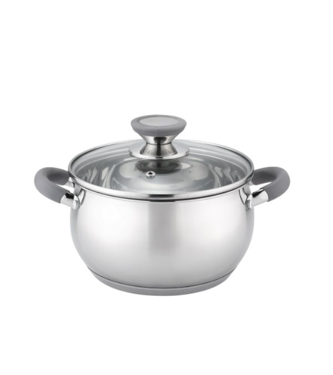 Тенджера сиви дръжки, неръждаема стомана 18см. / 2.5 литра