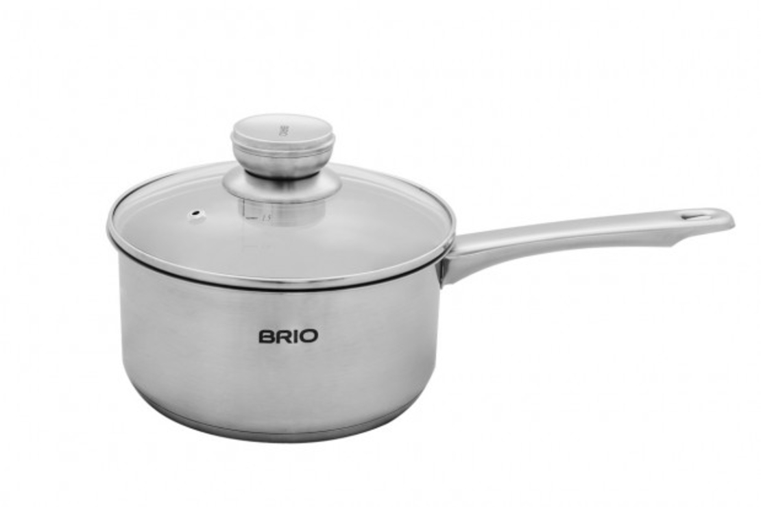 Касерола Brio Metalica-18см.нер.стомана