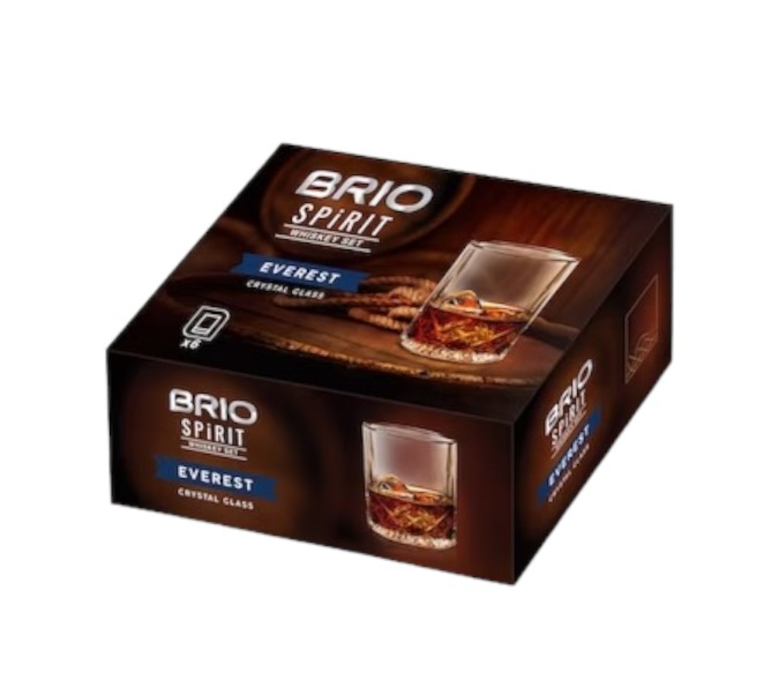 Чаши за уиски BRIO Spirit 6бр.- EVEREST
