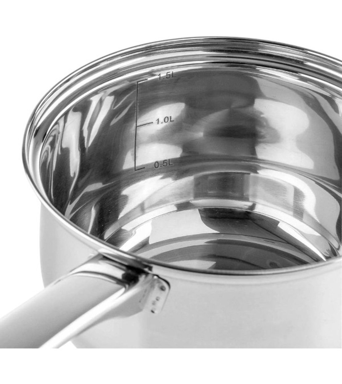 Касерола 1.5 литра стъклен капак 16х9.5см.