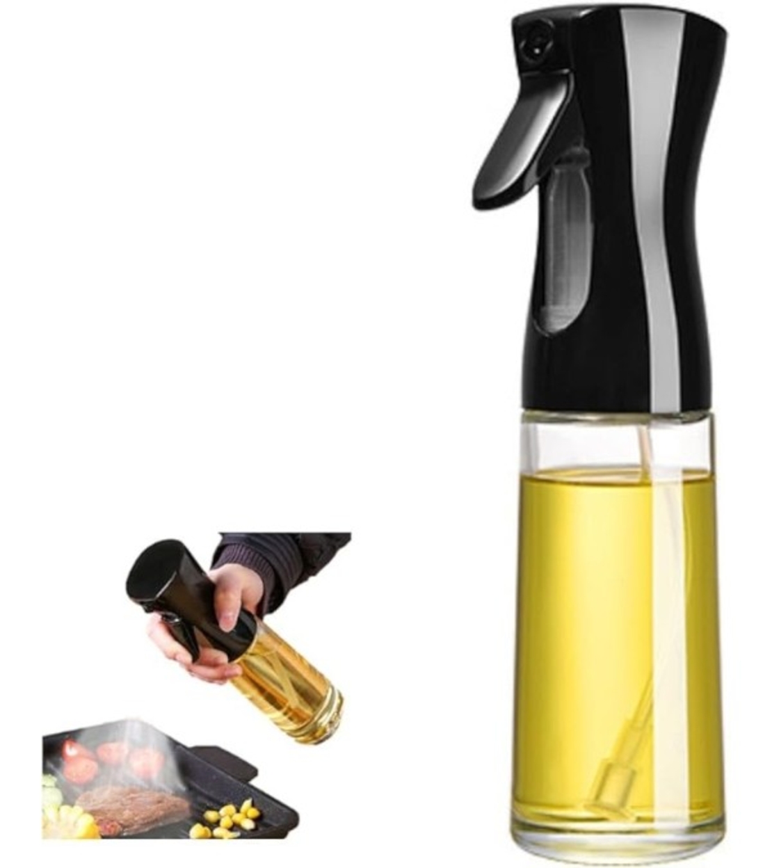 Спрей бутилка за масло/оцет, стъкло+Pvc, 22x5, 8x8 см