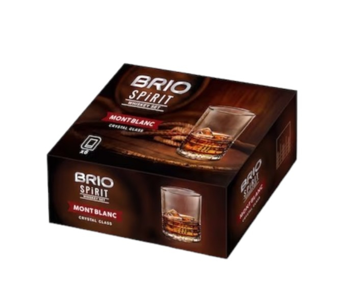 Чаши за уиски BRIO Spirit 6бр.- MONT BLANC